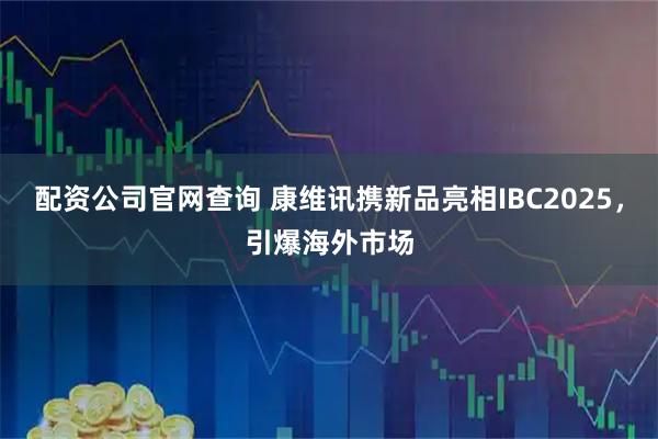 配资公司官网查询 康维讯携新品亮相IBC2025,引爆海外市场