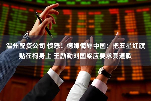 温州配资公司 愤怒！德媒侮辱中国：把五星红旗贴在狗身上 王励勤刘国梁应要求其道歉